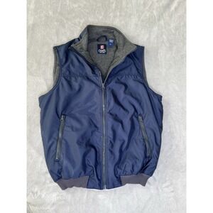 Vintage Chaps Vest Full Zip Fleece Lined Zip Pockets‎ Sleeveless Golf Men Size M